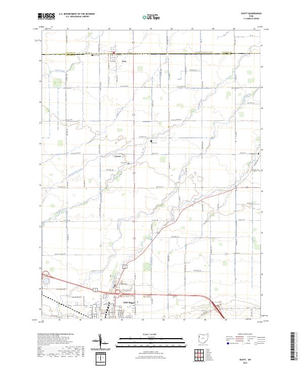 USGS Topographic Map – Scott