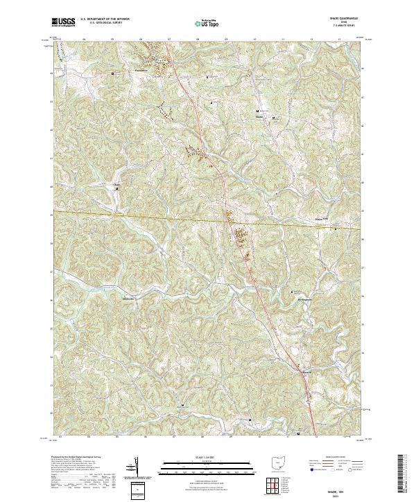 USGS Topographic Map – Shade