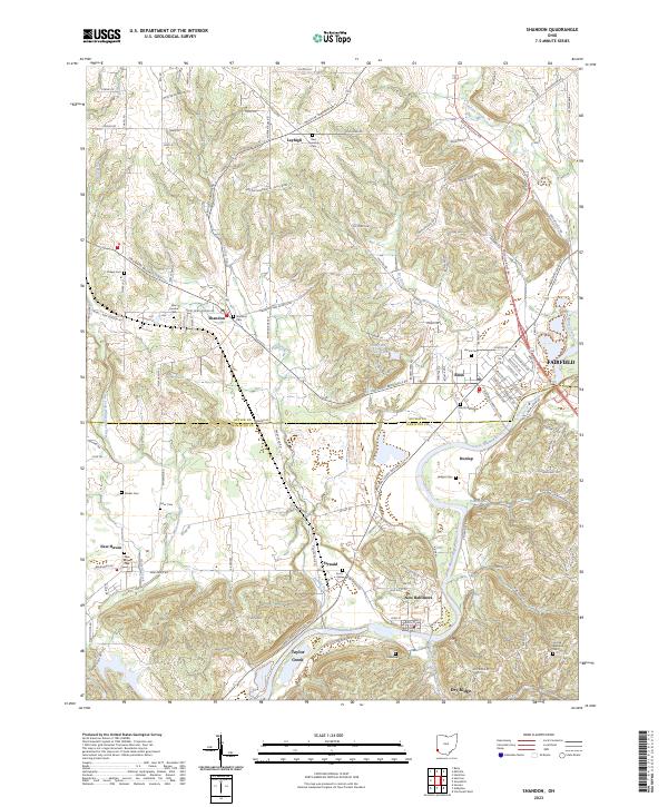 USGS Topographic Map – Shandon