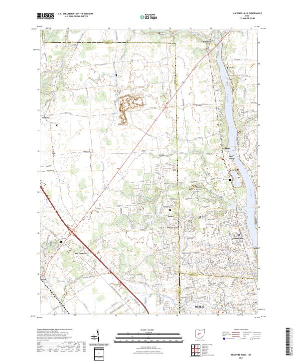 USGS Topographic Map – Shawnee Hills