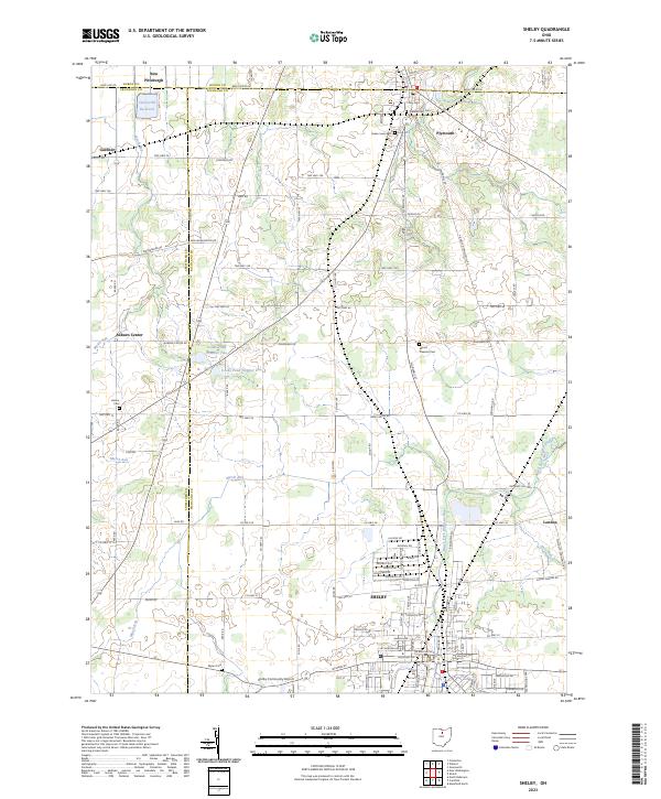 USGS Topographic Map – Shelby