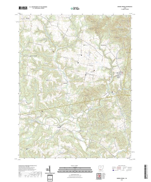 USGS Topographic Map – Sinking Spring