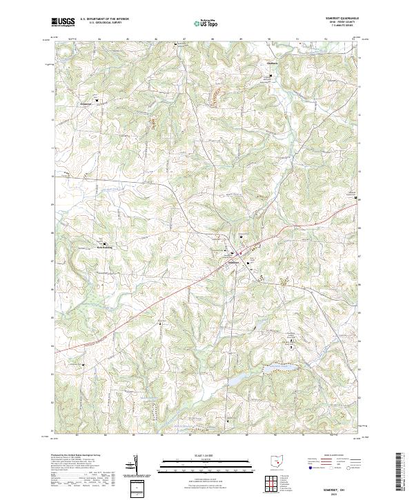 USGS Topographic Map – Somerset