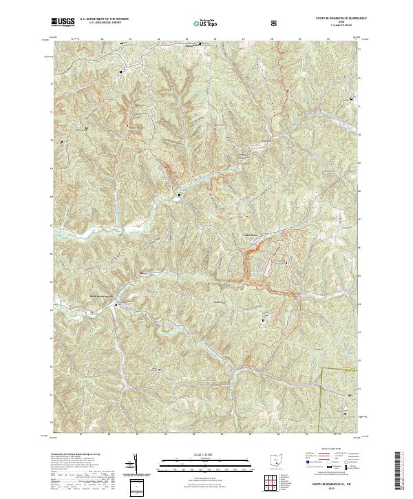 USGS Topographic Map – South Bloomingville