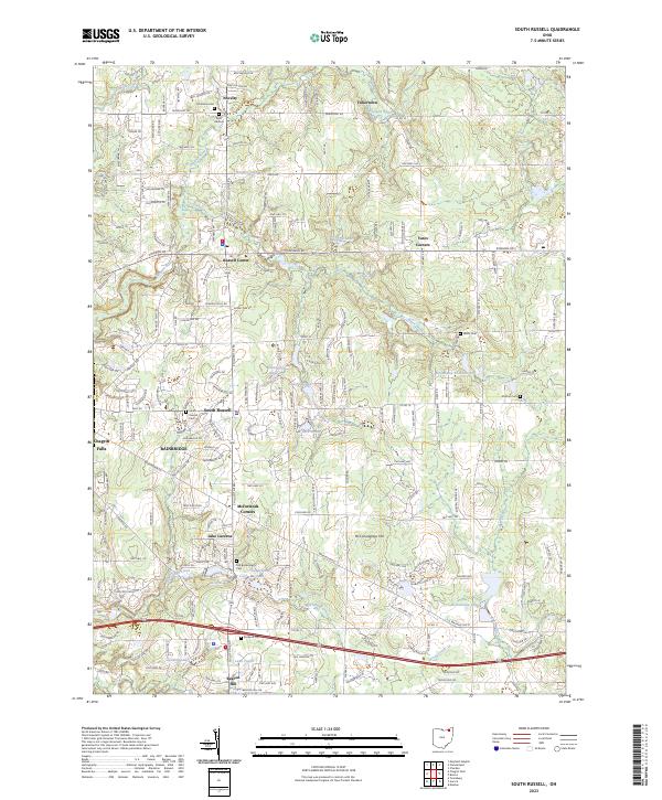 USGS Topographic Map – South Russell