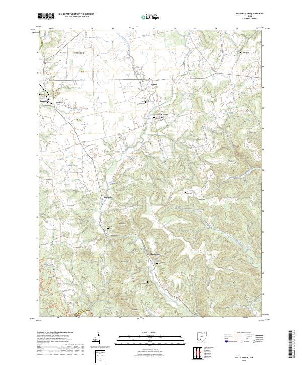 USGS Topographic Map – South Salem