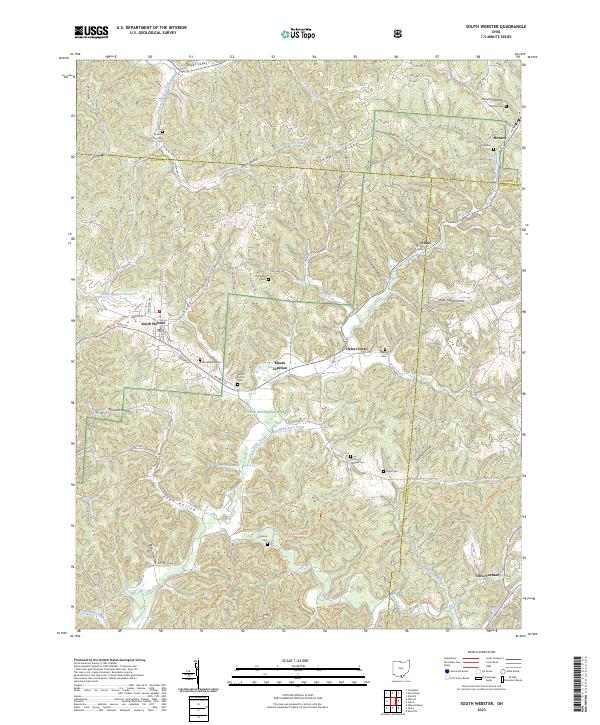 USGS Topographic Map – South Webster