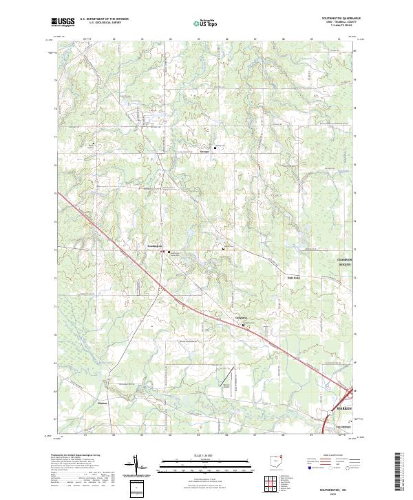 USGS Topographic Map – Southington