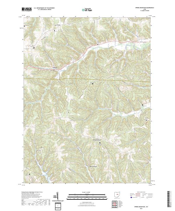 USGS Topographic Map – Spring Mountain