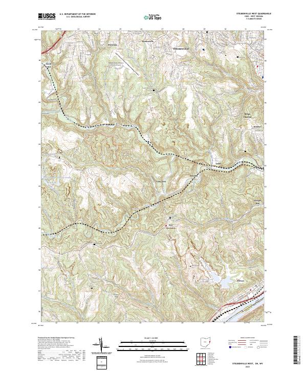 USGS Topographic Map – Steubenville West