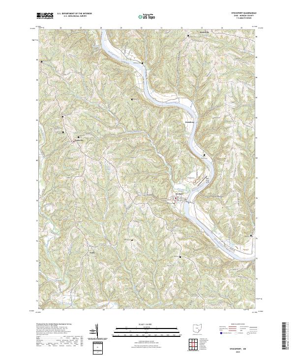USGS Topographic Map – Stockport