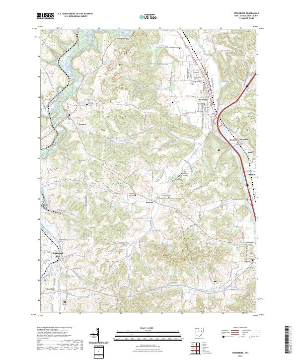 USGS Topographic Map – Strasburg