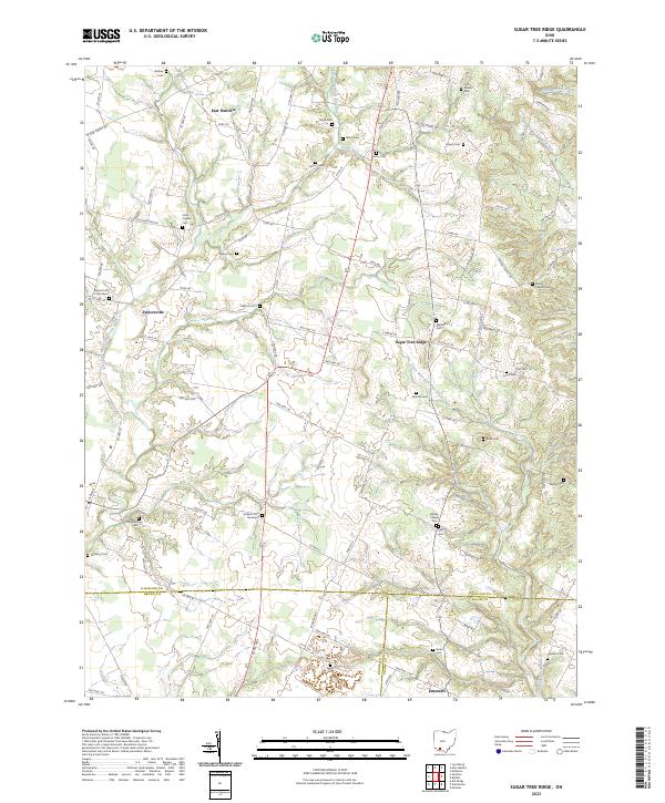 USGS Topographic Map – Sugar Tree Ridge