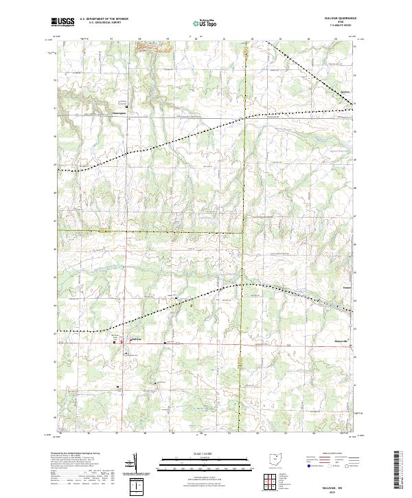 USGS Topographic Map – Sullivan