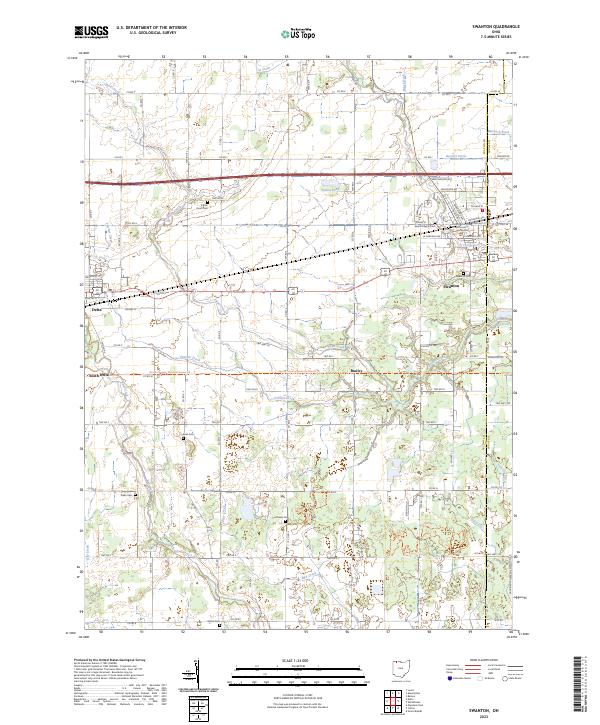 USGS Topographic Map – Swanton