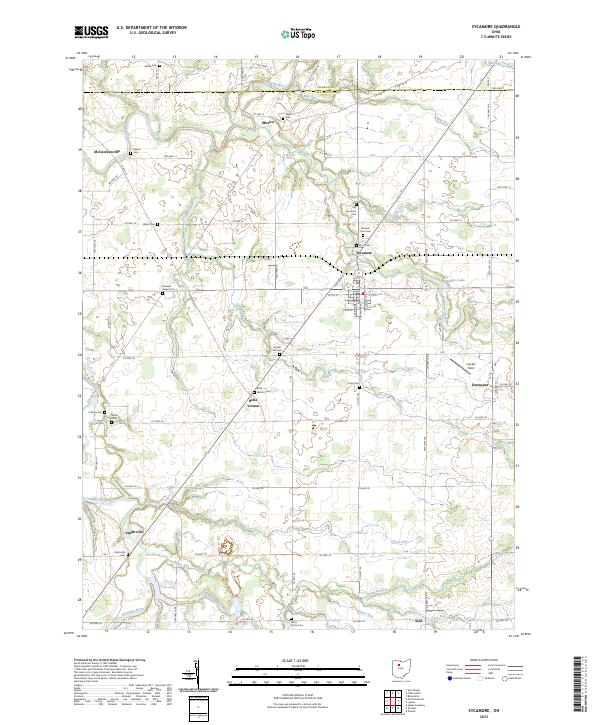 USGS Topographic Map – Sycamore