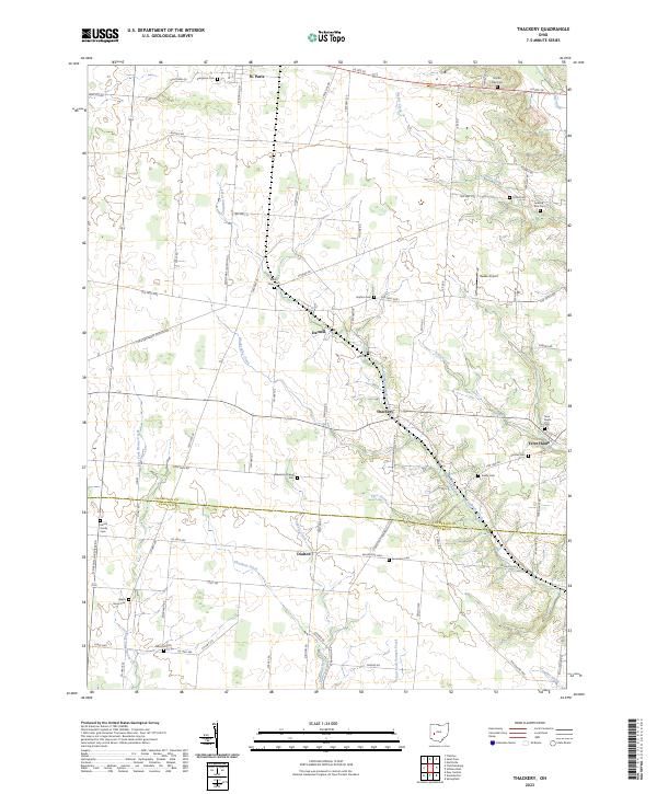 USGS Topographic Map – Thackery