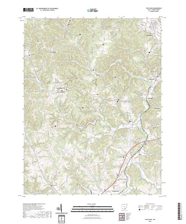 USGS Topographic Map – The Plains