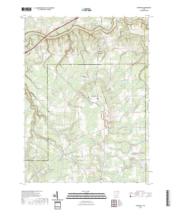 USGS Topographic Map – Thompson