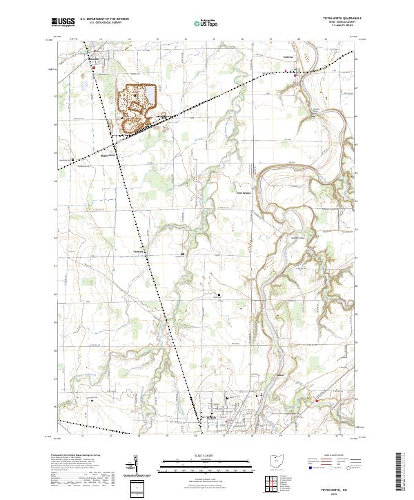 USGS Topographic Map – Tiffin North