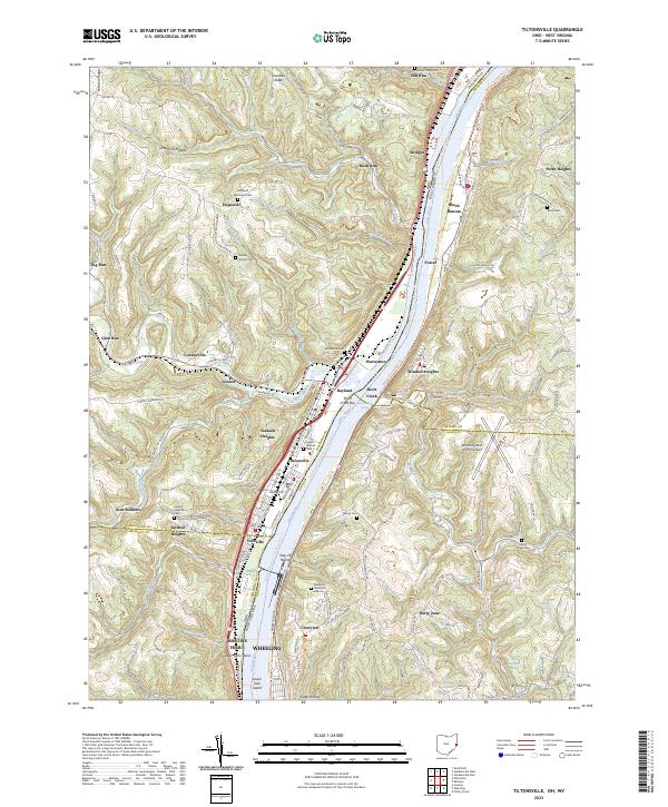 USGS Topographic Map – Tiltonsville