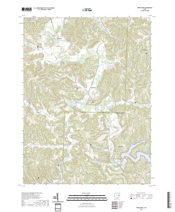 USGS Topographic Map – Tippecanoe