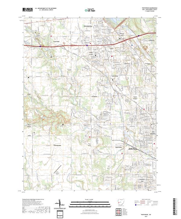 USGS Topographic Map – Trotwood