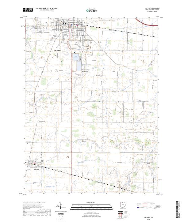 USGS Topographic Map – Van Wert