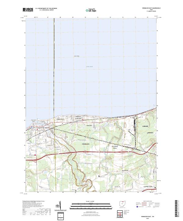USGS Topographic Map – Vermilion East
