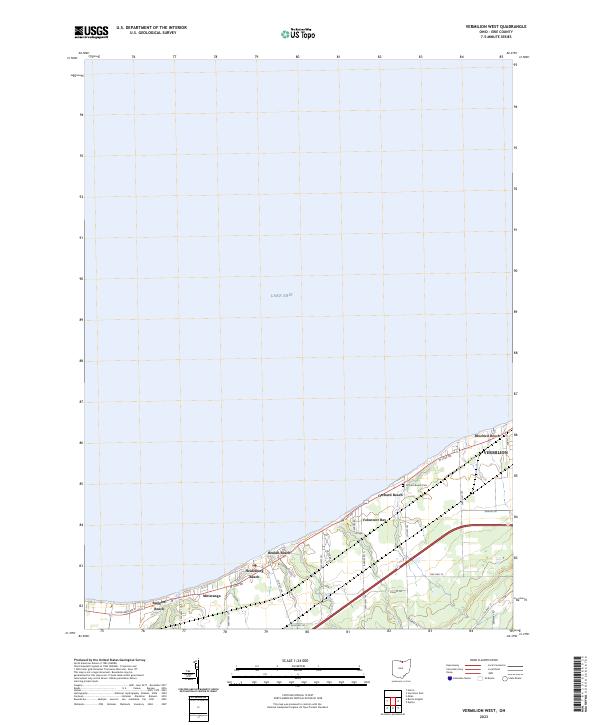 USGS Topographic Map – Vermilion West