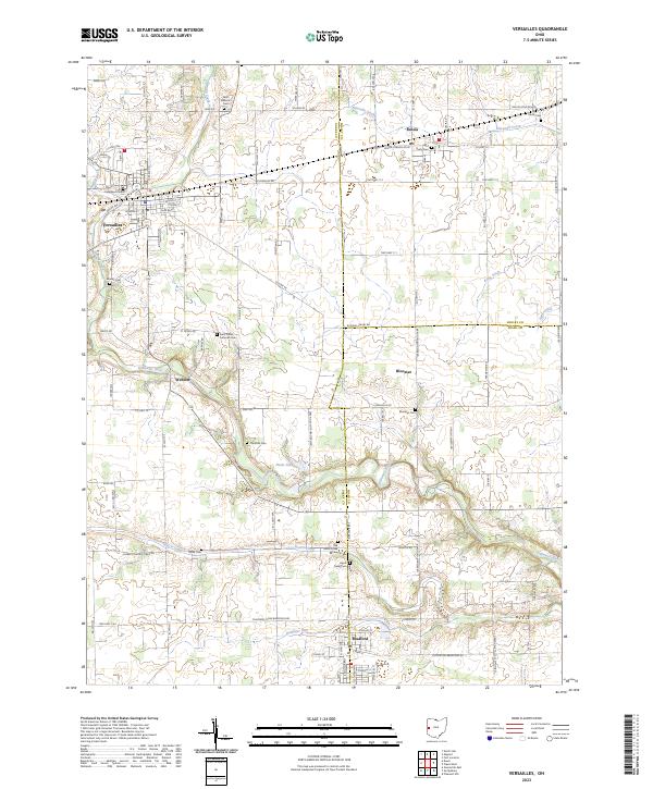USGS Topographic Map – Versailles