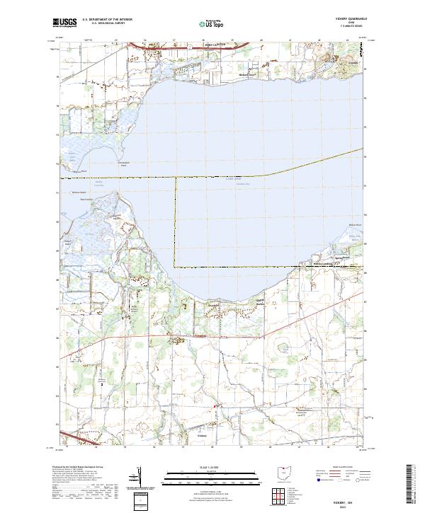 USGS Topographic Map – Vickery