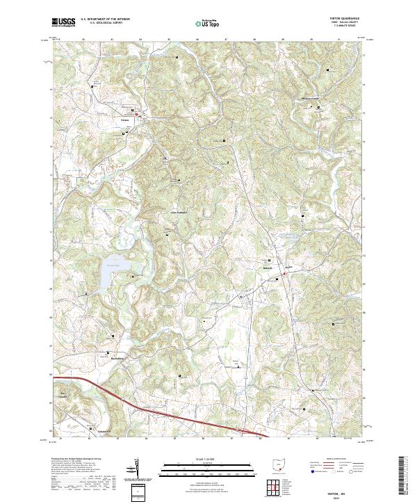 USGS Topographic Map – Vinton