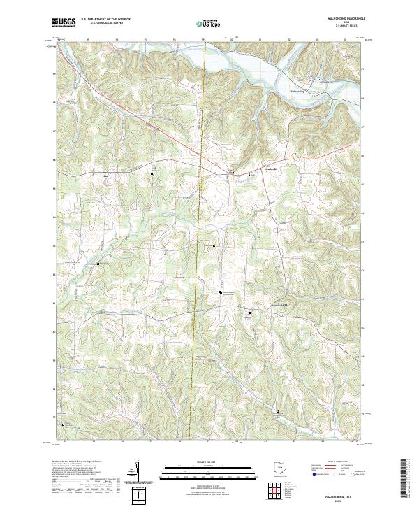 USGS Topographic Map – Walhonding