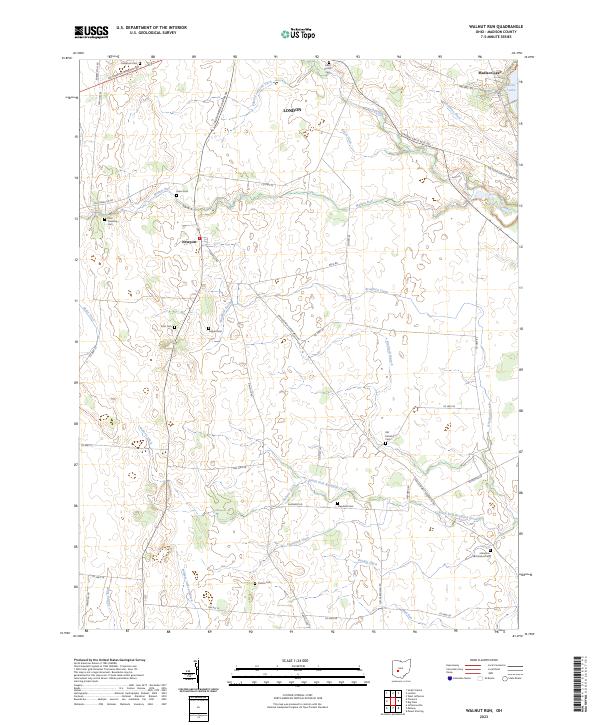 USGS Topographic Map – Walnut Run
