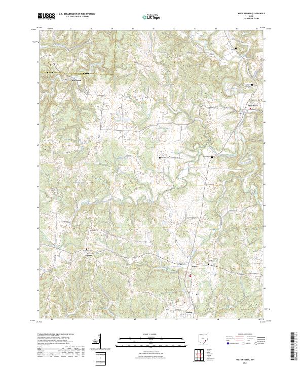 USGS Topographic Map – Watertown