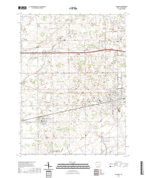 USGS Topographic Map – Wauseon