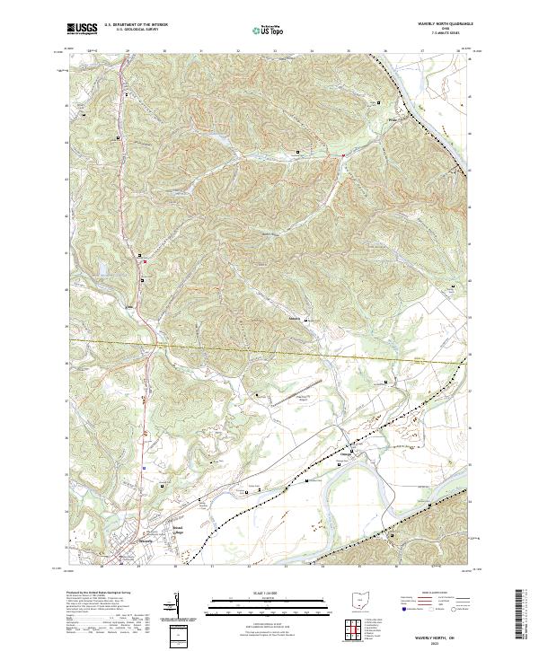 USGS Topographic Map – Waverly North