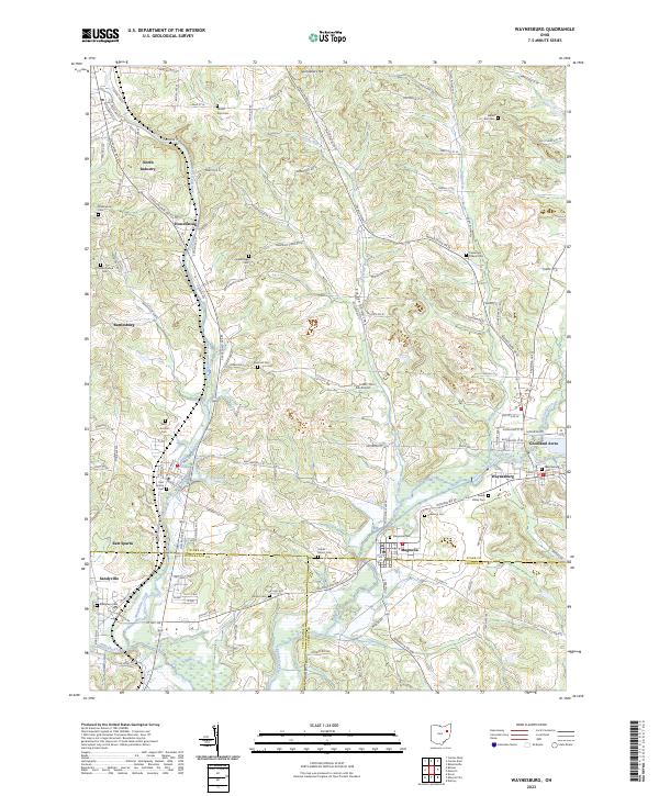 USGS Topographic Map – Waynesburg