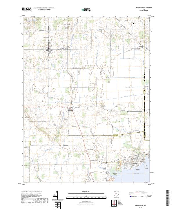 USGS Topographic Map – Waynesfield