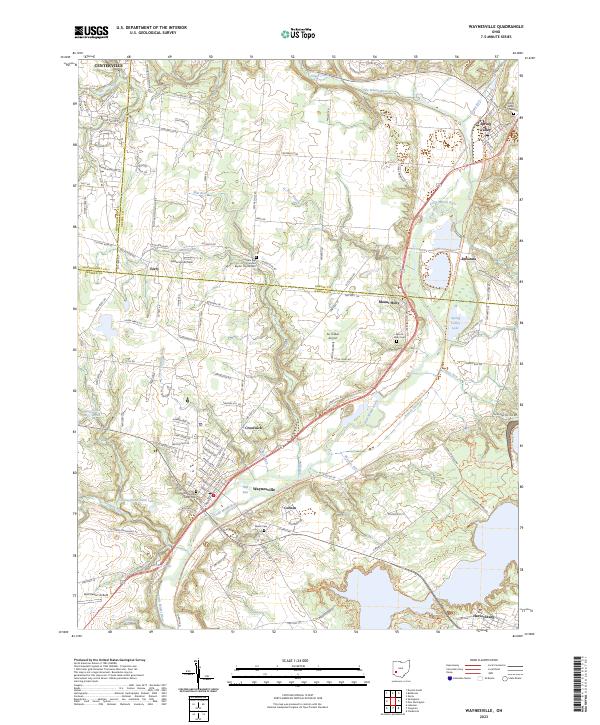 USGS Topographic Map – Waynesville