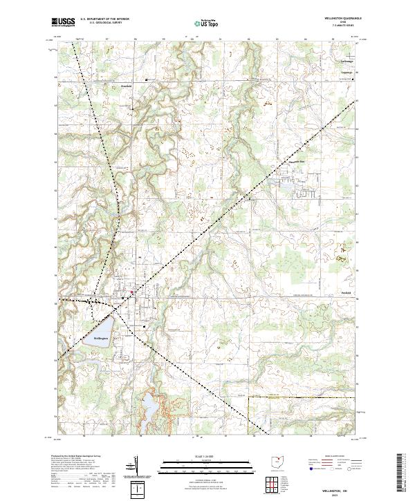 USGS Topographic Map – Wellington
