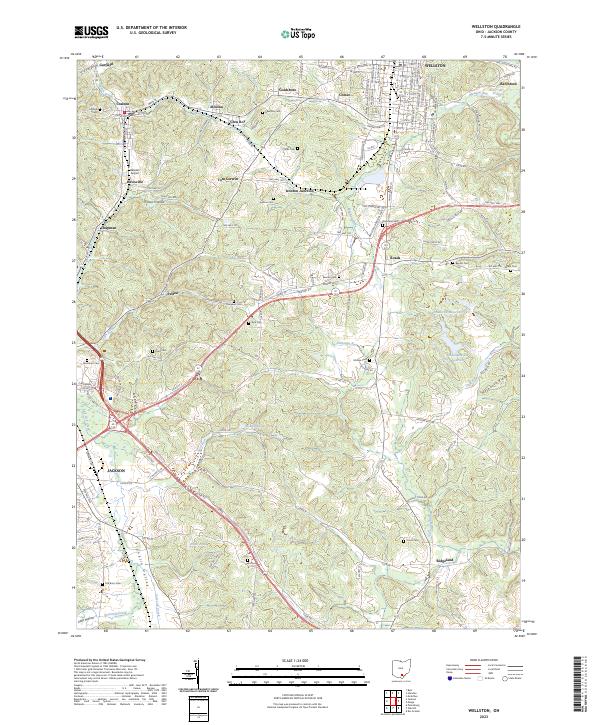 USGS Topographic Map – Wellston