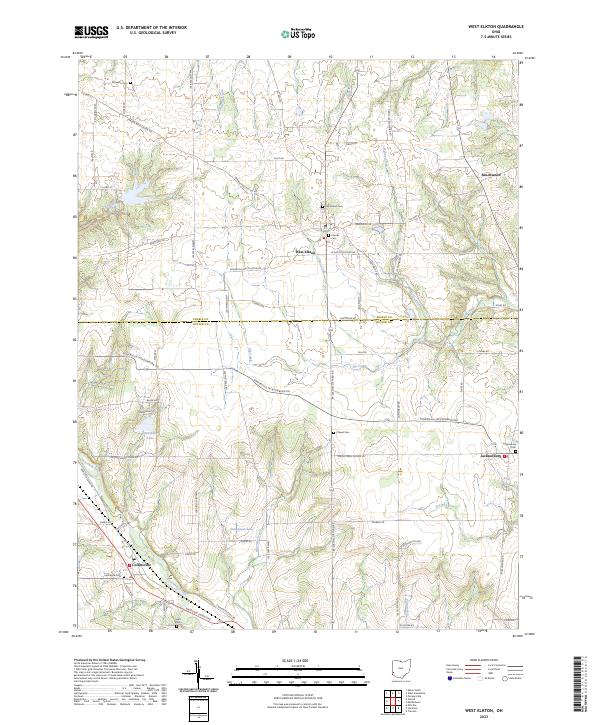USGS Topographic Map – West Elkton