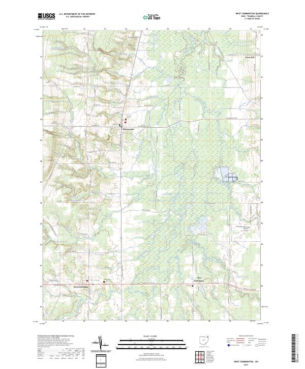 USGS Topographic Map – West Farmington