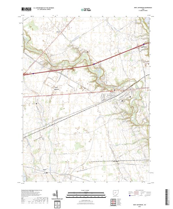 USGS Topographic Map – West Jefferson