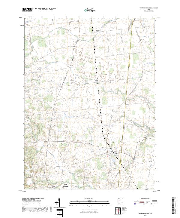 USGS Topographic Map – West Mansfield
