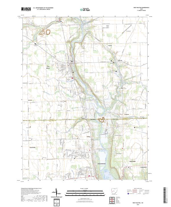 USGS Topographic Map – West Milton