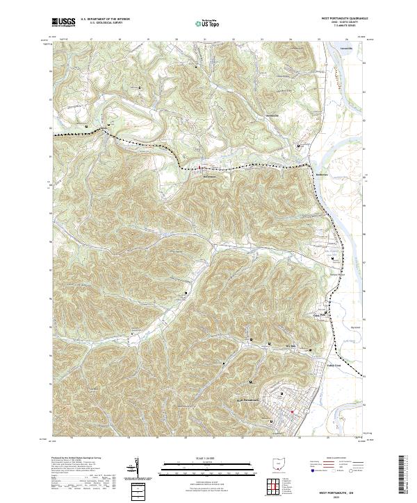 USGS Topographic Map – West Portsmouth