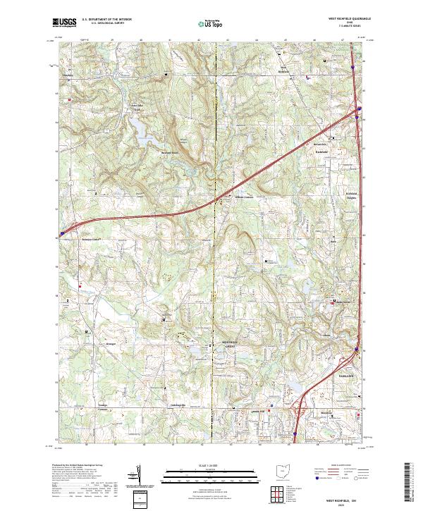 USGS Topographic Map – West Richfield